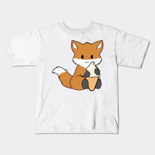 Ice Cream Fox Kids T-Shirt
